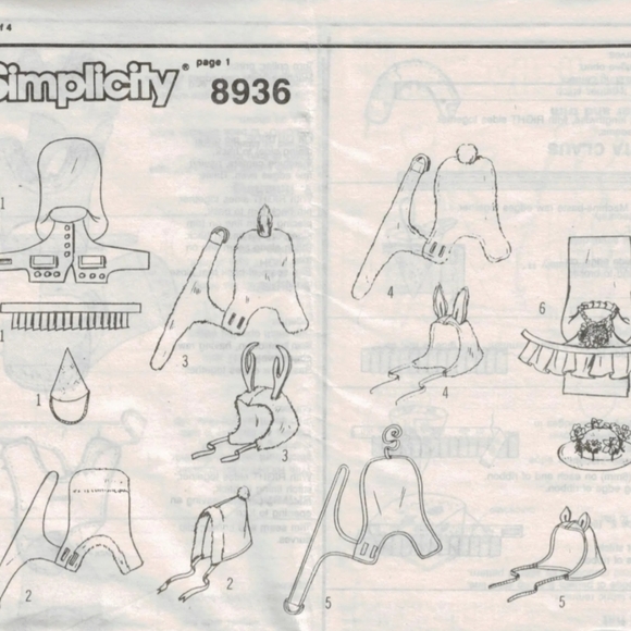 Simplicity Sewing Pattern Dog and Cat Wear - Picture 3 of 4